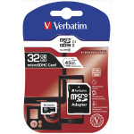 MicroSDHC da 32GB classe 10+ con adattatore Verbatim