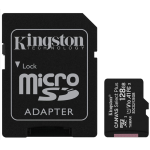 MicroSDHC da 128GB classe 10 Canvass Select 80R con adattatore Kingston