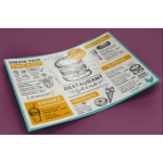 Tovagliette usa e getta personalizzate 30x42cm cartapaglia 1 colore di stampa 1000pz