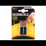 Pile 9volt Duracell 9V 6LR61 9V alcalina in pacco singolo