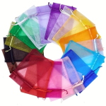 Sacchetti in organza 7x9 cm con cordino pacco da 50