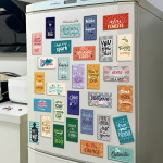 Magnete calamita da frigo in acrilico in vari design
