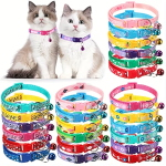 Collare per gatti o cani di piccola taglia regolabili e morbidi vari colori