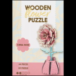 Kit puzzle 3D a fiore in legno piccolo