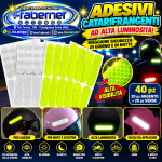 Adesivi catarifrangenti ad alta luminosità bianchi o gialli confezione da 5