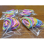 Set di 15 elastici semplici piccoli per capelli - Colori misti