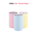 Rotoli carta termica colorata per mini stampante pacco da 3