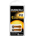 Pile per apparecchi acustici 312 - PR41 Duracell da 1.45V in pacco da 6 pezzi