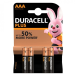 Pile ministilo Duracell AAA LR03 1.5V alcalina in pacco da 4 pezzi