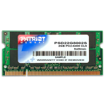 SODIMM DDR2 2Gb 800MHz Classe6 non ECC Patriot