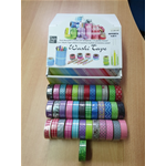 Washi Tape, scotch colorato per la creatività color decorati pacco da 3 nastri
