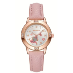 Orologio da polso ragazza con gattino e cuoricini rosa