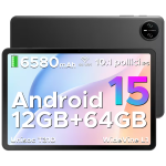 Tablet Android da 10", 12GB RAM (3GB + 9GB), 64GB ROM, Processore Quad-Core, Doppia Fotocamera, WiFi