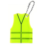 Portachiavi catarifrangenti a forma di gilet/giubbino giallo
