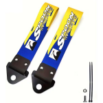 Cinghia da traino decorativa per auto blu e gialla